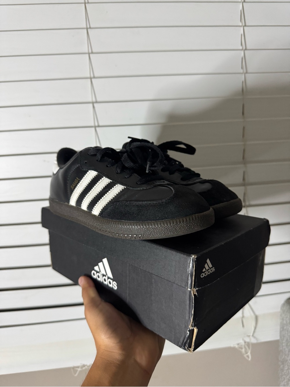 adidas Kids Black and White Classic Low-Top Sneakers